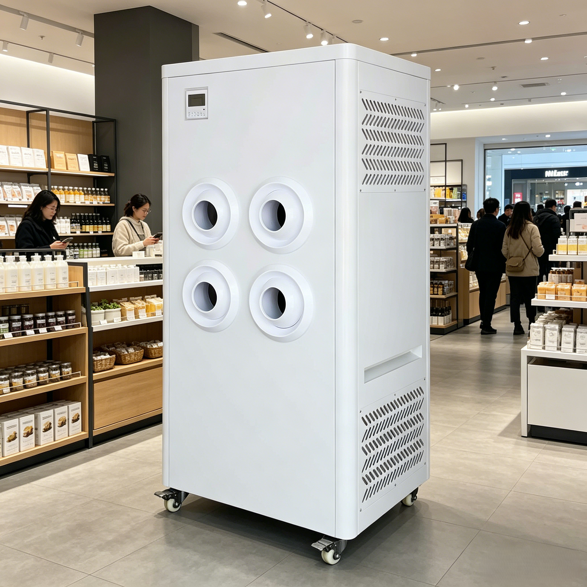 ZP-V9 Compact Industrial Air Conditioner | 31000 BTU 4 Vent Commercial AC