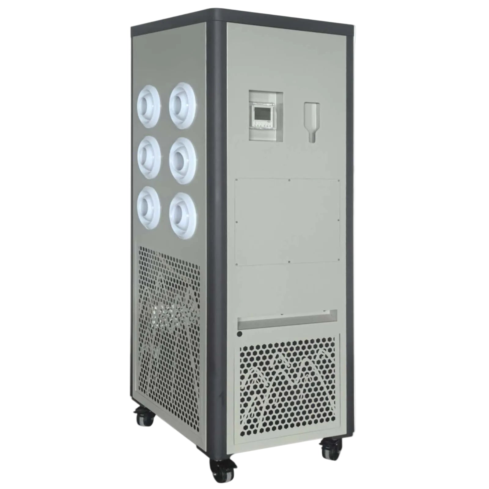ZP-V9-8 Matte Beige Six Nozzle Mobile Vertical Industrial Spot Air Conditioner