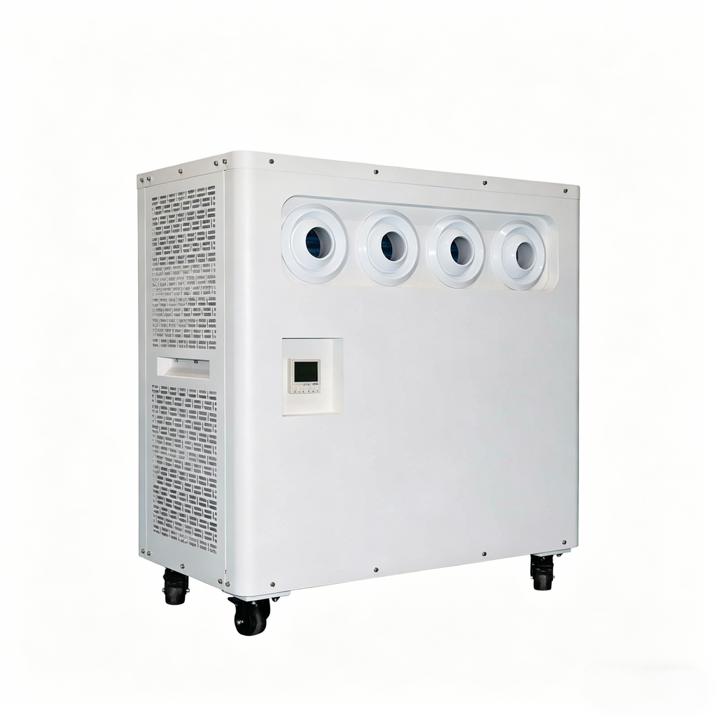 ZP-A9-2 White 18000 BTU Portable Air Conditioner and Heat Pump | 4 Vent Commercial AC