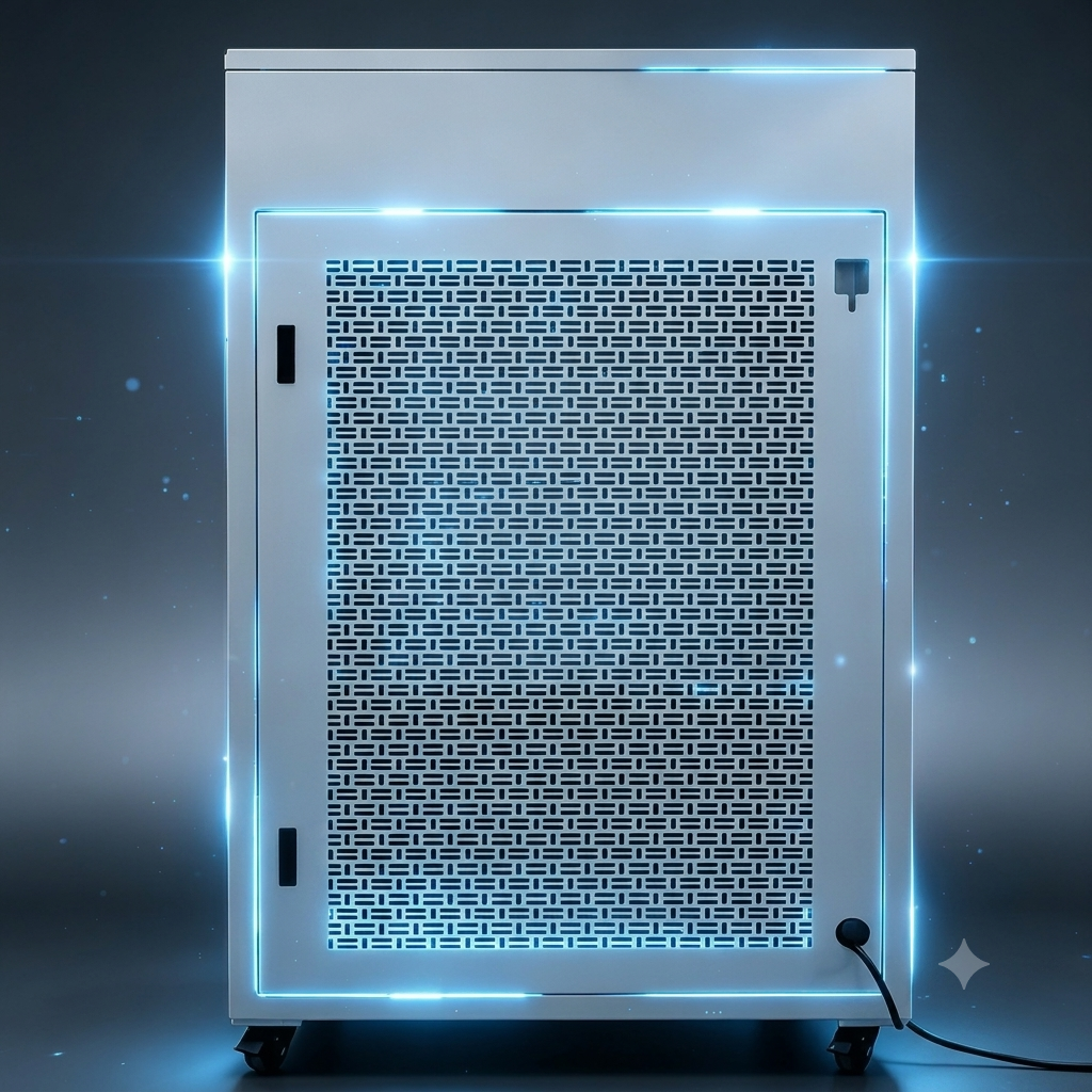 ZP-V6-6 Silver 6-Nozzle Mobile Vertical Industrial Spot Air Conditioner