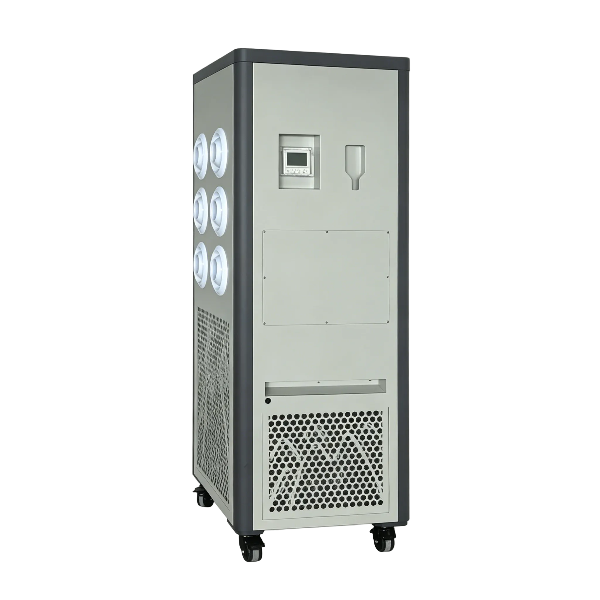 ZP-V9-8 Matte Beige Six Nozzle Mobile Vertical Industrial Spot Air Conditioner