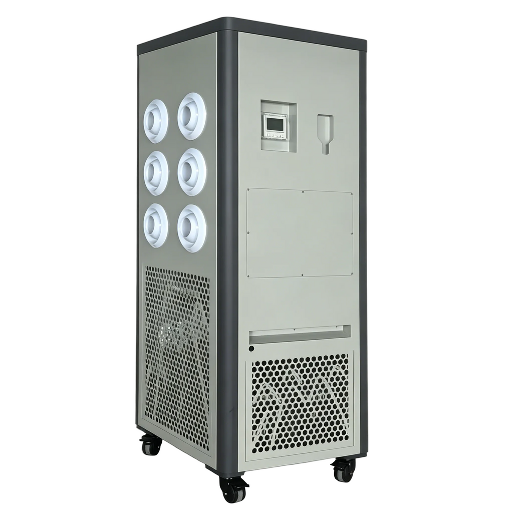 ZP-V9-8 Matte Beige Six Nozzle Mobile Vertical Industrial Spot Air Conditioner