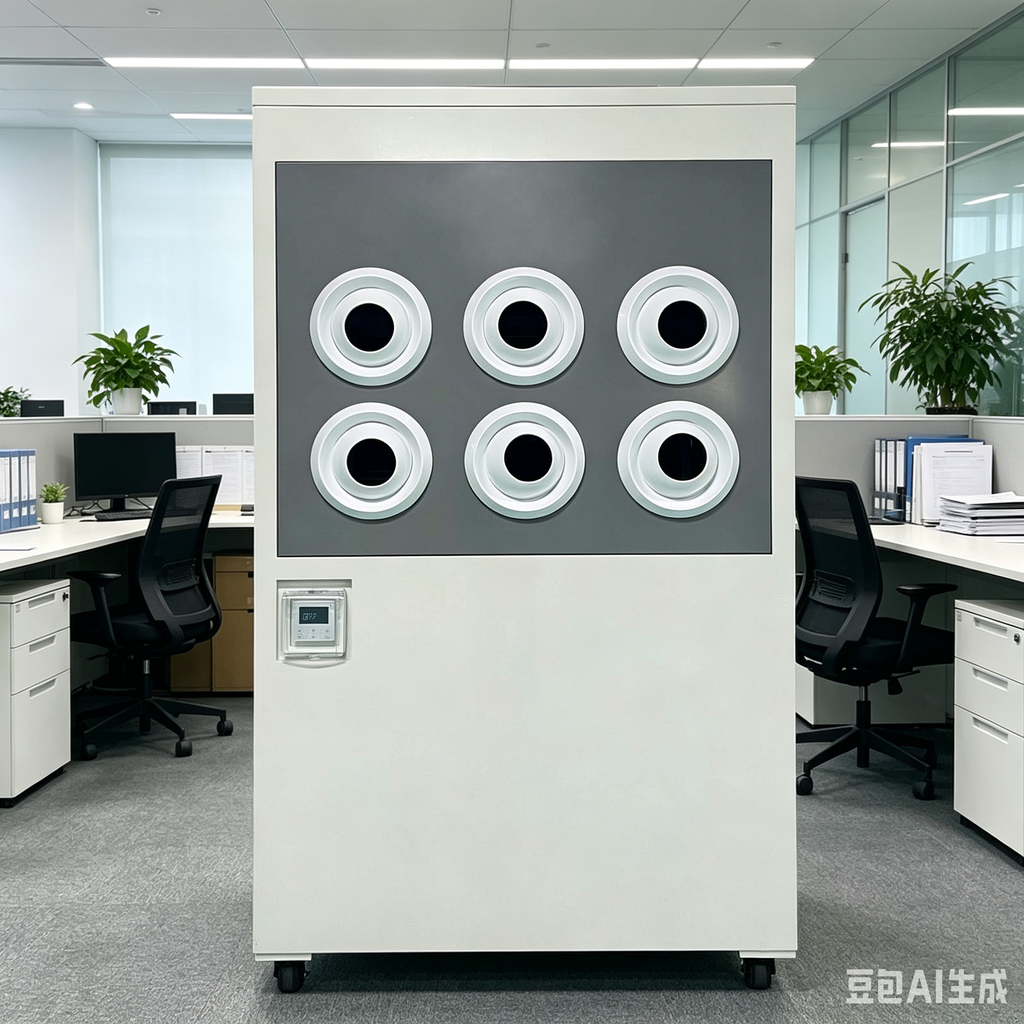 ZP-V6-6 Silver 6-Nozzle Mobile Vertical Industrial Spot Air Conditioner