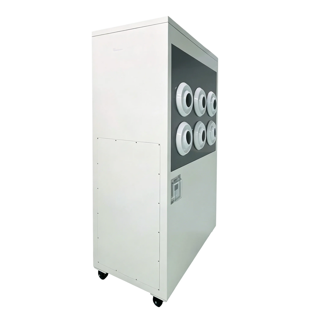ZP-V6-6 Silver 6-Nozzle Mobile Vertical Industrial Spot Air Conditioner